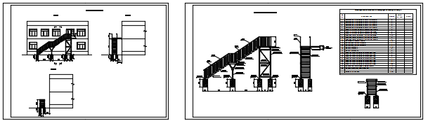 Пример проекта пожарной металлической лестницы