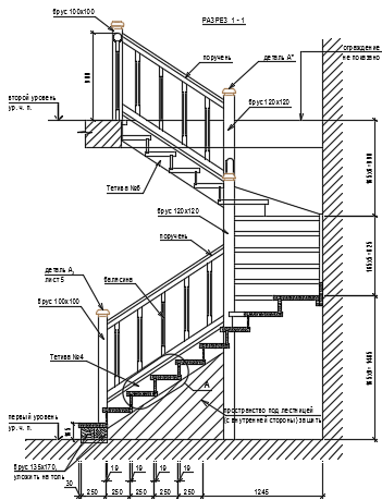 Лестница на второй этаж своими руками: схемы, чертежи, примеры.