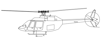 Чертежи блоков - вертолеты в формате DWG